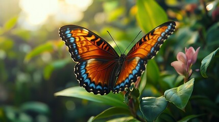 Obraz premium a butterfly named Apatura,beautiful,flying, --ar 16:9 --style raw --v 6.1 Job ID: 4e706df3-dcb8-4d0f-9c59-e1bf99c62514