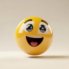 Fototapeta premium Emoji - 3D Generated Facial Expression 