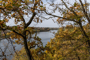 Autumn landscape near the river