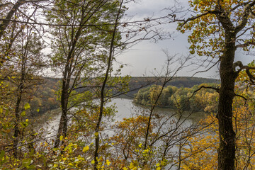 Autumn landscape near the river