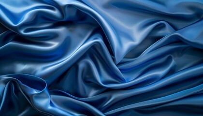 Fototapeta premium Indulgent Elegance: Abstract Blue Luxury Cloth