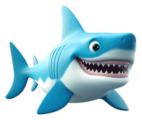Obraz premium PNG Shark animal fish white background.