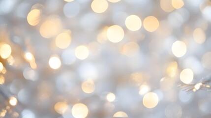 Bokeh Light Effects: Soft, out-of-focus bokeh lights in various sizes, creating a dreamy effect on a white background.
