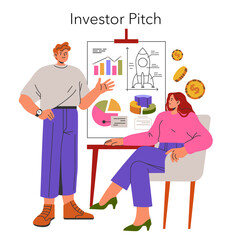 Business Startup. Flat Vector Illustration