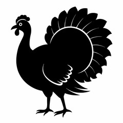 Turkey Black silhouette