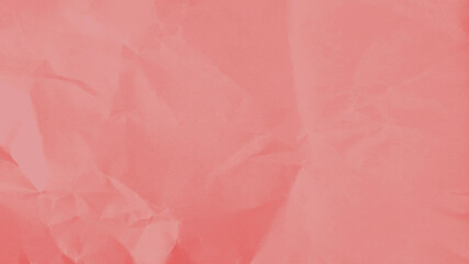 Fototapeta premium pink crumpled paper texture background with blank space for design. clean pink paper, wrinkled, abstract background.