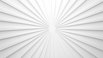 Obraz premium Abstract white background with radiating lines creating a sense of depth and perspective, ideal for modern design projects.