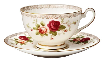 Fototapeta premium PNG Cup saucer mug tea.