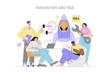 Innovation. Flat Vector Illustration