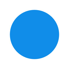 Blue circle with transparent background
