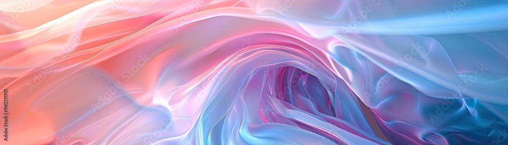 Poster a vibrant swirl of pastel colors creating an abstract background that evokes calmness and creativity