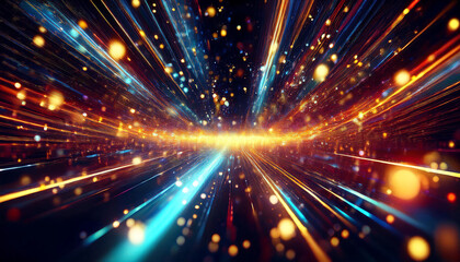 Obraz premium キラキラ 輝き マクロ 光の粒