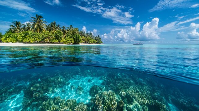 This photo is about scuba diving in the Maldives Islands. Starting from Male Airport, the photos range from underwater shots to mermaid shots by boat. This photo is about scuba diving in the Maldives