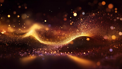 Obraz premium キラキラ 輝き マクロ 光の粒