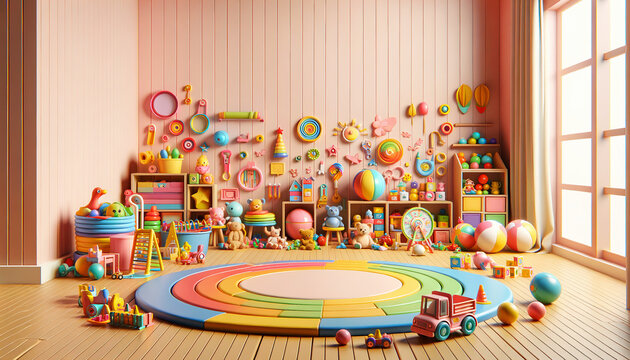 Brinquedos de crian&ccedil;a. Brinquedos infantis. Quarto de crian&ccedil;a. Brinquedos coloridos. Brincar. Brinquedoteca. 