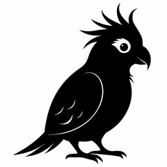 Cockatiel Black silhouette