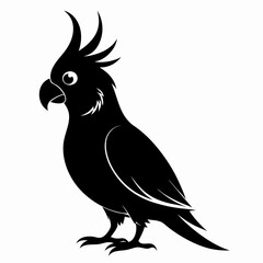 Cockatiel Black silhouette