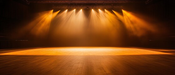 Multipurpose venue with a modular stage setup, versatile event space, adaptability