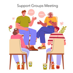 Childhood Cancer Awareness Month. Flat Vector Illustration