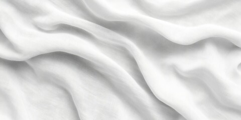 Obraz premium Soft white linen fabric texture, seamless and detailed, perfect for minimalist design backgrounds