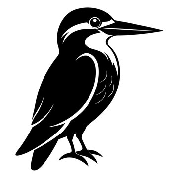 recommend clip art: Kingfisher Black silhouette