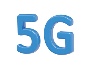 5g icon 3d render illustration