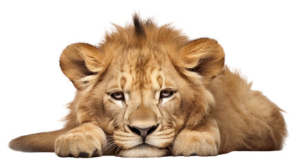 Obraz premium PNG Lion wildlife mammal animal.