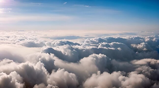 view above the clouds