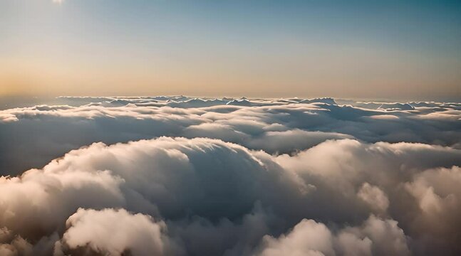 view above the clouds