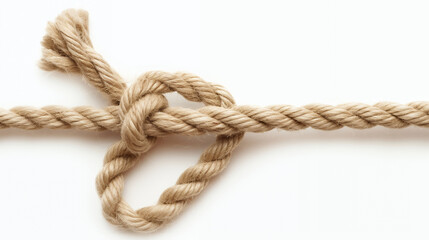 a rope with a knot on it is tied with a knot.