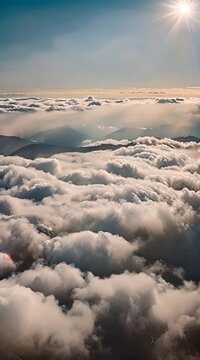 view above the clouds