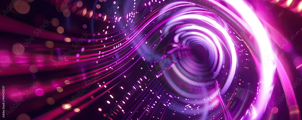 Poster Vibrant abstract background showcasing swirling colors and dynamic light effects, perfect for tech and creative projects.