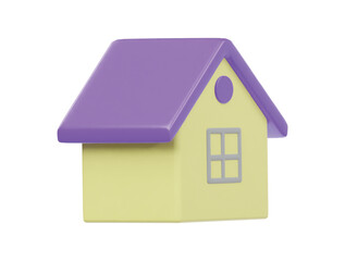 Home icon 3d render illustration