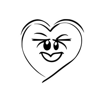 heart with eyes