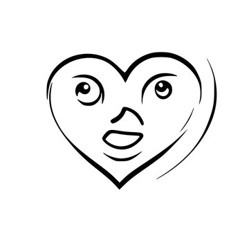 heart with smile