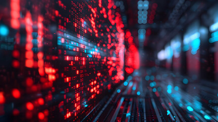 Obraz premium Futuristic Technology Concept. Team Artificial