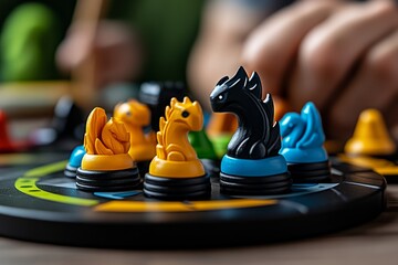 Board game, resource management, careful planning rewards players who can balance limited resources effectively