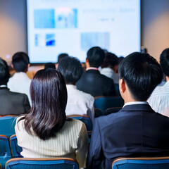 Fototapeta premium people, business, conference, meeting, seminar