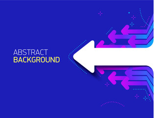 Abstract financial background with rainbow arrows going Up. Concept of moving forward and success. Abstract background with arrows. Vector illustration.