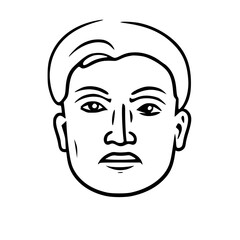 face of a man