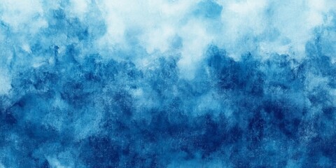 Beautiful abstract blue watercolor background with soft gradients and varying shades