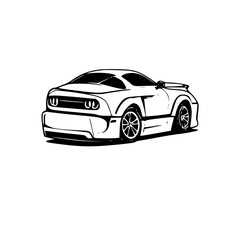 Fototapeta premium car isolated on white background