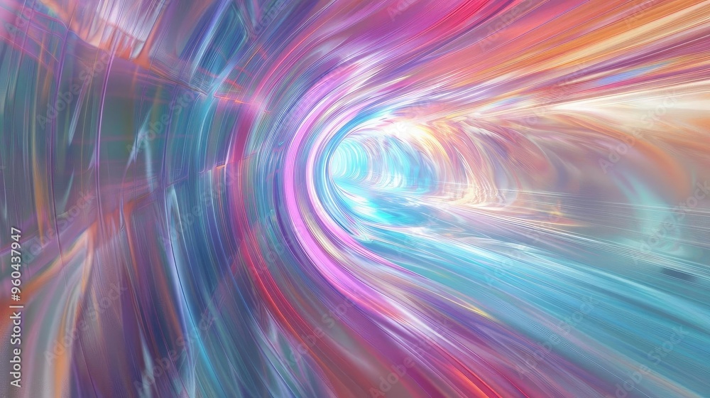 Poster vibrant abstract swirl of colors creating a dynamic motion effect, perfect for backgrounds or digita