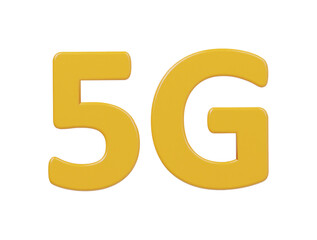 5g icon 3d render illustration