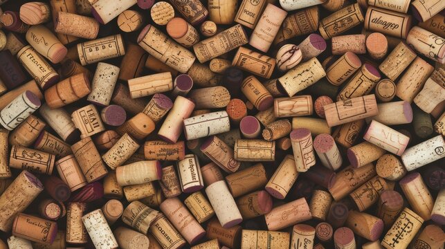 grape wine cork seamless abstract background