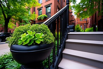 House, historic brownstone, city elegance combines classic architecture with modern comforts in a coveted urban setting