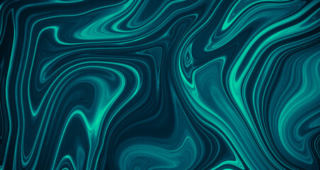 Green marble ink pattern texture abstract background.