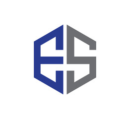 initial se letter logo design vector template