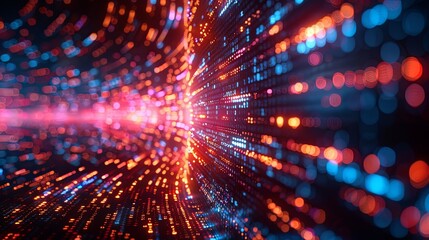 Obraz premium vector, illustration, Programming code abstract technology background of software deve