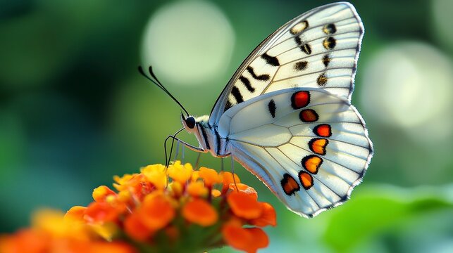 a butterfly named Parnassius bremeri,beautiful,flying, --ar 16:9 --style raw --v 6.1 Job ID: 7c8279ed-f679-4f43-b367-1da7144b8c28